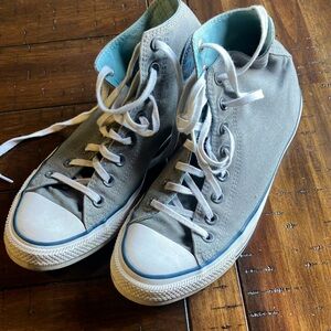 Gray High-Top Sneakers